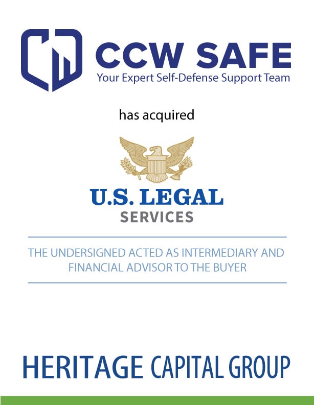 Heritage Advises CCW Safe in Acquisition