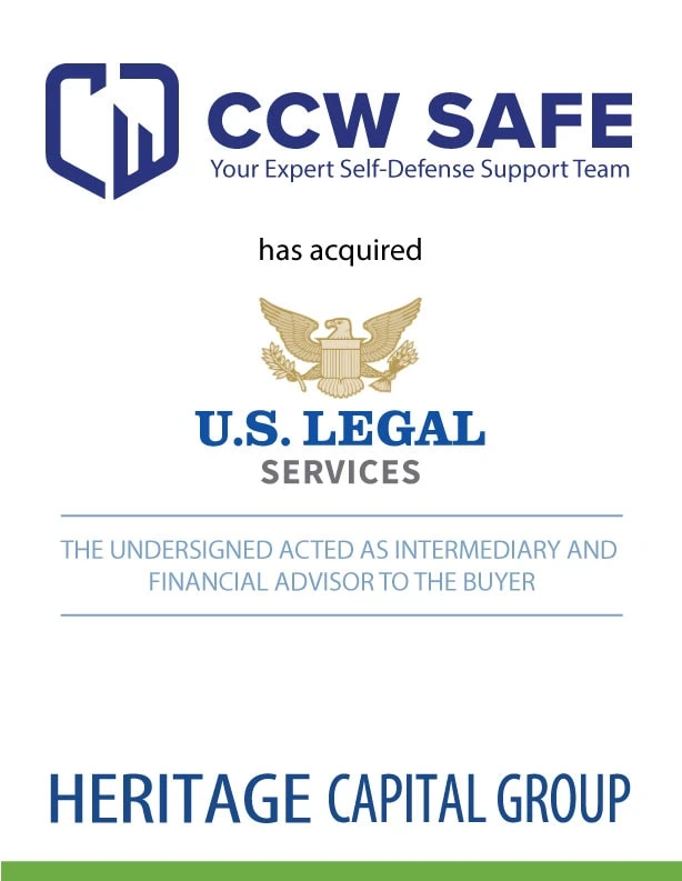Heritage Advises CCW Safe in Acquisition