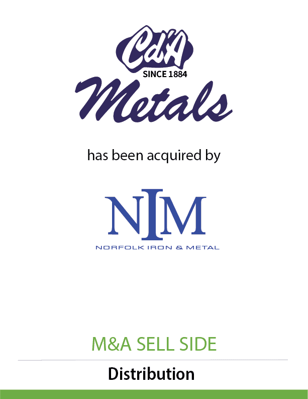 Cd’A Metals Has Been Acquired by Norfolk Iron & Metal