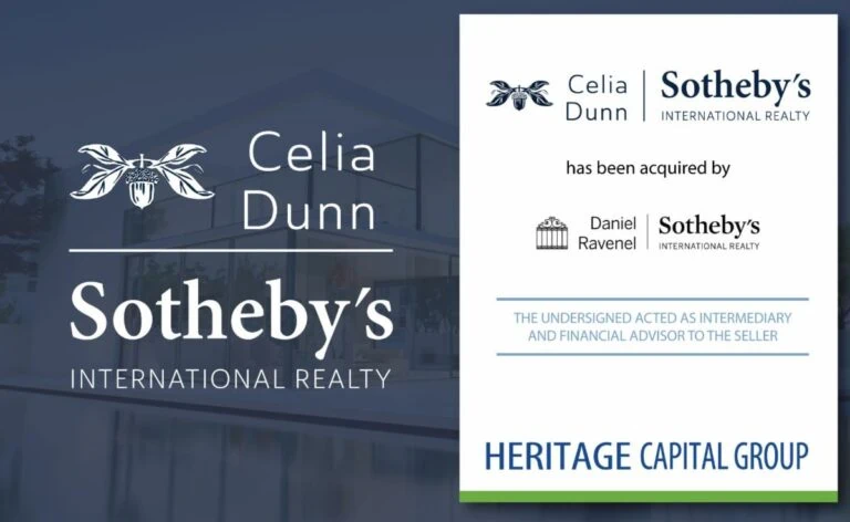 Celia Dunn Sotheby’s International Realty Has Been Acquired by Daniel Ravenel Sotheby’s International Realty