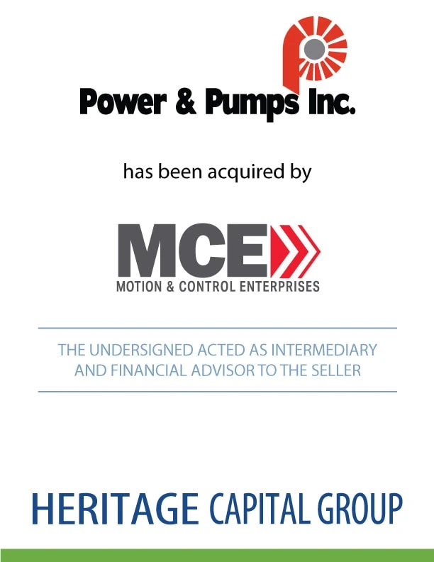 Power & Pumps Has Been Acquired by Motion & Control Enterprises