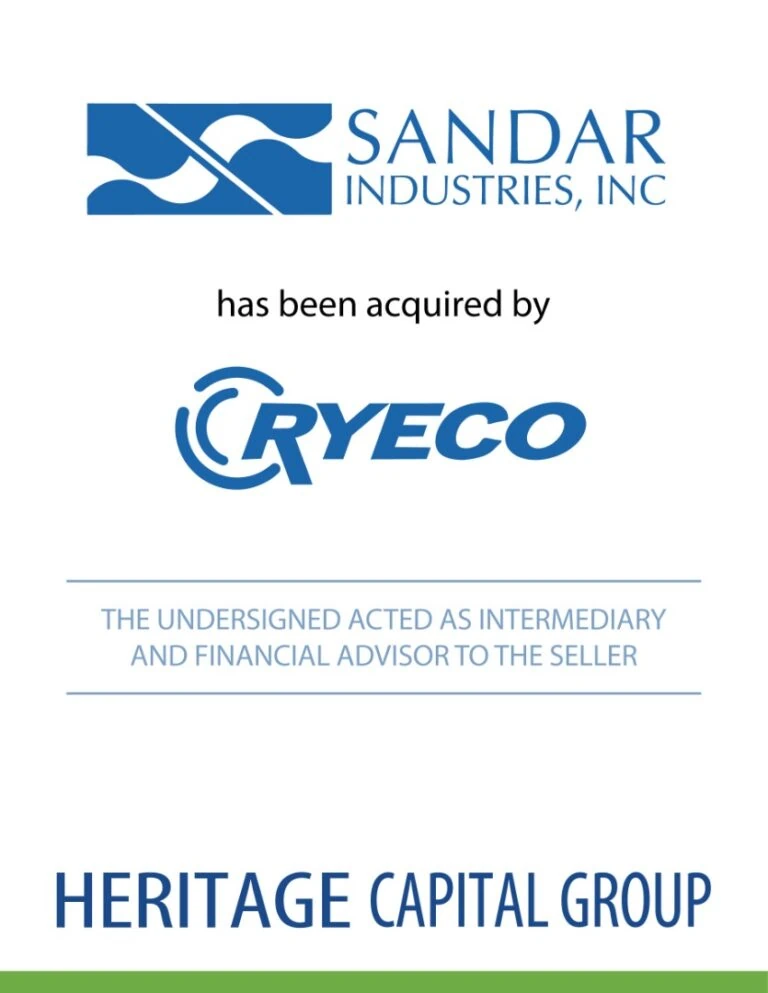 Sandar Industries Inc. Acquired by Ryeco